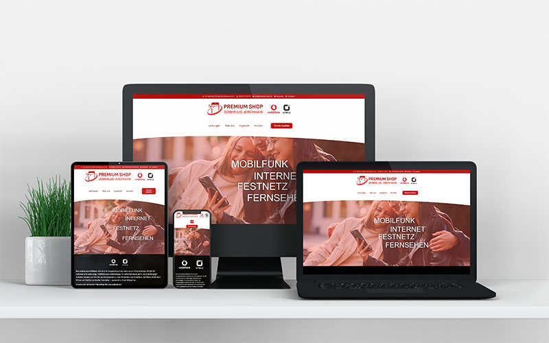 Premium Shop Doberlug-Kirchhain Webseite in verschiedenen Geräten dargestellt